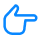 icon of a hand pointing right